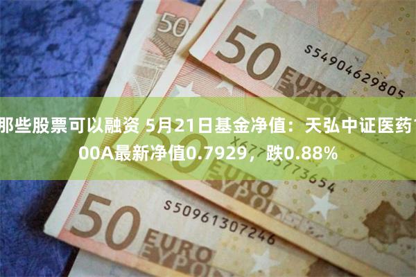 那些股票可以融资 5月21日基金净值：天弘中证医药100A最新净值0.7929，跌0.88%