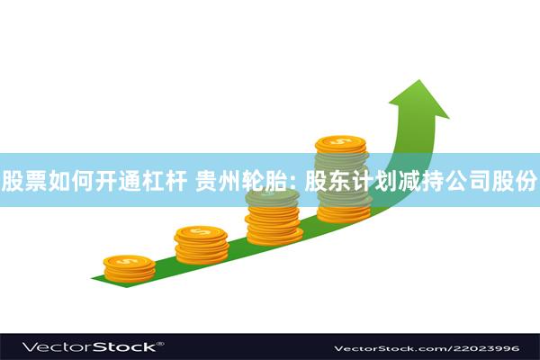 股票如何开通杠杆 贵州轮胎: 股东计划减持公司股份
