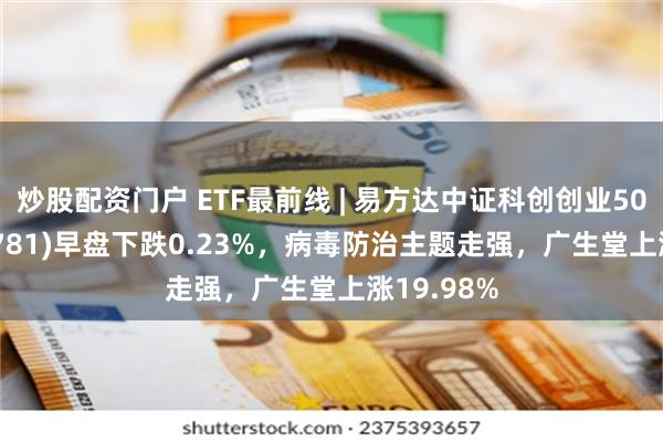 炒股配资门户 ETF最前线 | 易方达中证科创创业50ETF(159781)早盘下跌0.23%，病毒防治主题走强，广生堂上涨19.98%