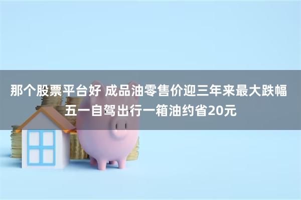 那个股票平台好 成品油零售价迎三年来最大跌幅 五一自驾出行一箱油约省20元