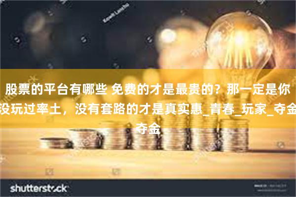 股票的平台有哪些 免费的才是最贵的？那一定是你没玩过率土，没有套路的才是真实惠_青春_玩家_夺金